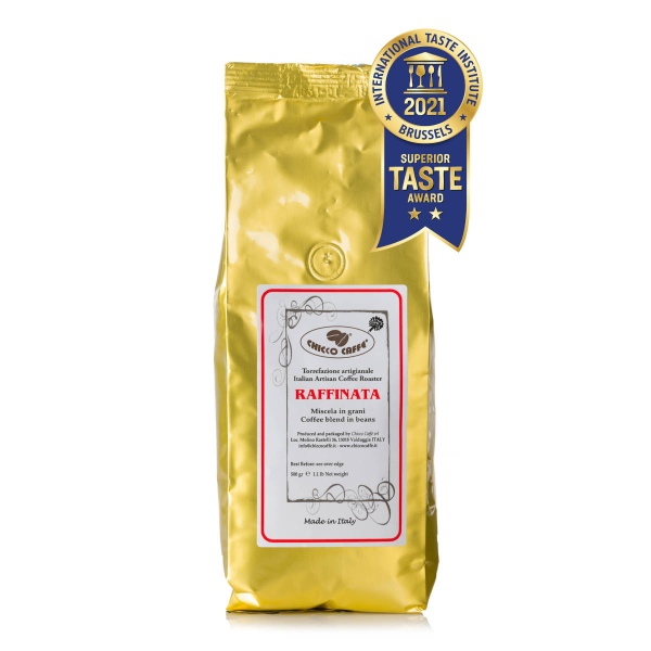 Roasted Coffee in beans 500gr\bag RAFFINATA