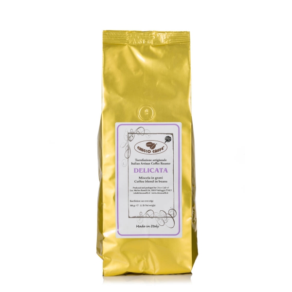 Roasted Coffee in beans 500gr\bag DELICATA